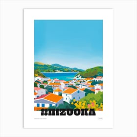 Shizuoka Japan 2 Colourful Travel Poster Art Print