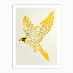 Yellow Falcon 1 Art Print