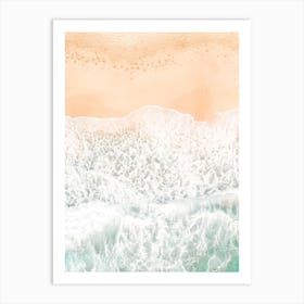 Foamy Ocean Waves Art Print