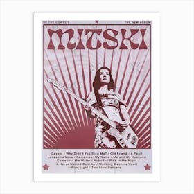 Xmopnitin Mitski Poster Be The Cowboy Album Music Poster Art Print