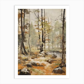 Autumn Fall Trees In The Woods 2 Art Print