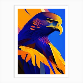 Golden Eagle Pop Matisse Bird Art Print