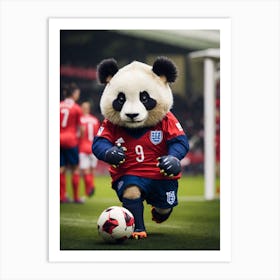 Panda in england kit 9 Art Print