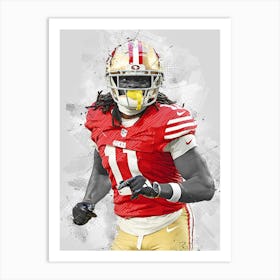 Brandon Aiyuk San Francisco 49ers Art Print