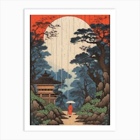 Shikisai No Oka, Japan Vintage Travel Art 3 Art Print