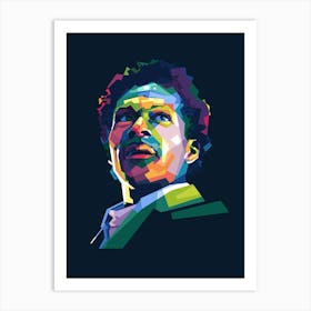 Chuck Berry Pop Art WPAP Art Print