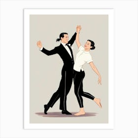 Tango Dancers 3 Art Print