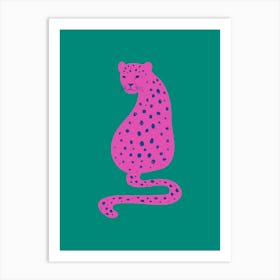 Pink Cheetah Art Print