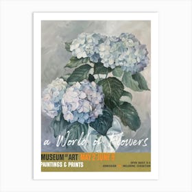 A World Of Flowers, Van Gogh Exhibition Hydrangea 2 Art Print