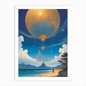 Hot Air Balloon Print Art Print