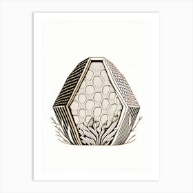 Pollen Beehive 5 William Morris Style Art Print