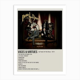 Vices & Virtues By Panic! At The Disco 2011 Poster 1 Art Print