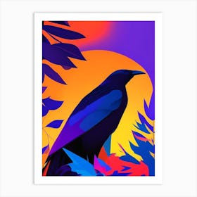 Raven Pop Matisse Bird Art Print