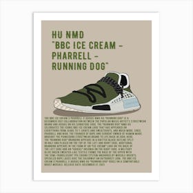 Hudd Bc Ice Cream Pharrell Running Dog Art Print