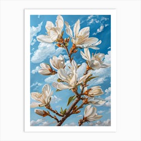 Magnolia Blossoms Art Print