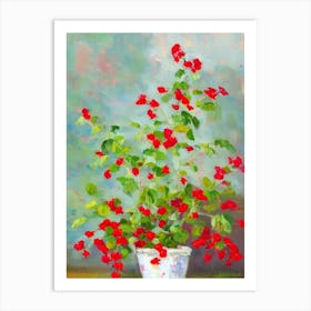 Lipstick Plant Impressionist Painting Art Print