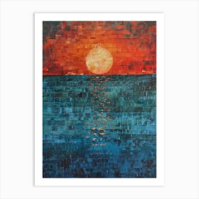 Sunset Over The Ocean 79 Art Print