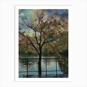 Tree By The Water 1 Art Print