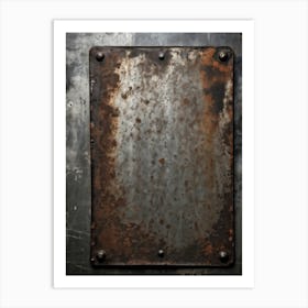 Rusty Metal Plate Art Print