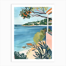 Travel Poster Happy Places Perth 4 Art Print