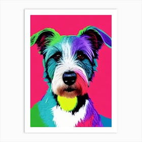 Bearded Collie Andy Warhol Style Dog Art Print