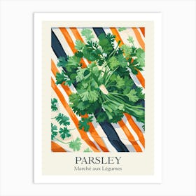 Marche Aux Legumes Parsley Summer Illustration 6 Art Print