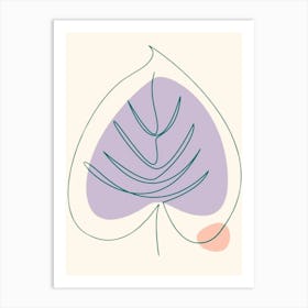 Heart Shaped Leaf Art Print