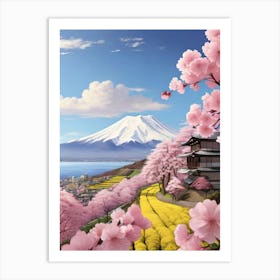 View Of The Moutain Art Print