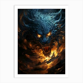 Dragon Hd Wallpaper 1 Art Print