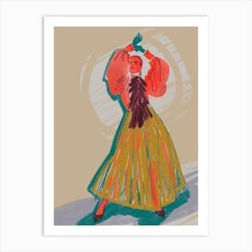 Dancing Lady Art Print