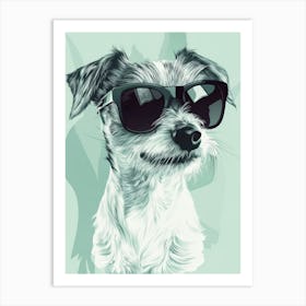 Terrier. Generated AI. Art Print Art Print