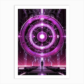 Futuristic Space 1 Art Print