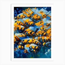 Swarm Of Bees 3 Painting Art Print
