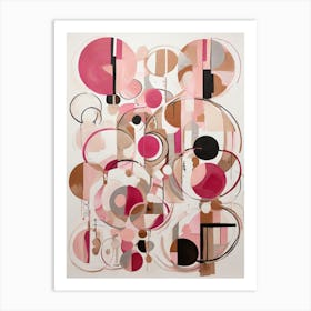 Pink Circles 3 Art Print