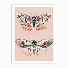 Radiant Butterflies William Morris Style 5 Art Print