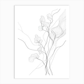 Abstract Line Drawing Art Print