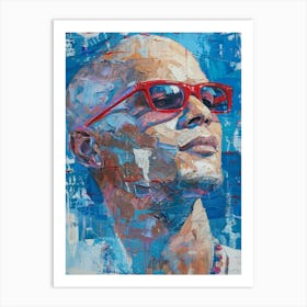 Red Sunglasses Art Print