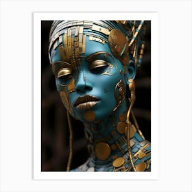 Robot Woman Art Print