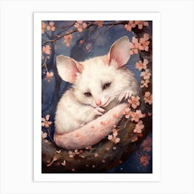 Adorable Chubby Nocturnal Possum 4 Art Print