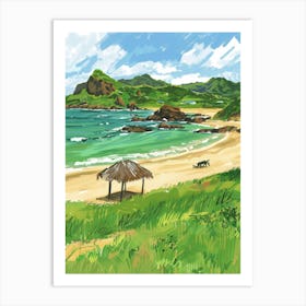 Beach Scene 1 Art Print