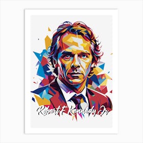 Robert F Kennedy Jr in WPAP Pop Art Art Print