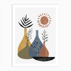 Vases And Plants 26 Art Print