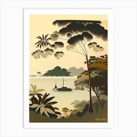 Gili Air Indonesia Rousseau Inspired Tropical Destination Art Print