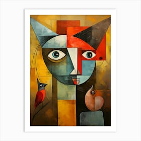 Modern Cat 1 Art Print