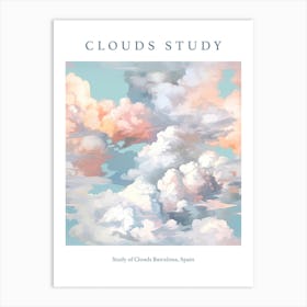 Study Of Clouds Barcelona, Spain Art Print