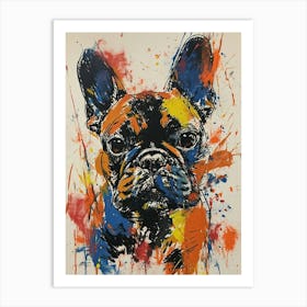 French Bulldog Acrylic Painting 10 Art Print