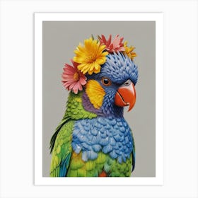 Colorful Parrot 2 Art Print