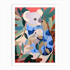 Maximalist Animal Painting Koala 1 Art Print
