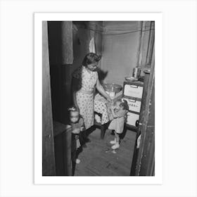 Kitchen Of Railroad Worker, Chicago, Illinois By Russell Lee Art Print