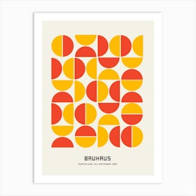 BAUHAUS SEMICIRCLES Art Print